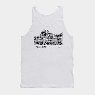 Michigan USA Tank Top